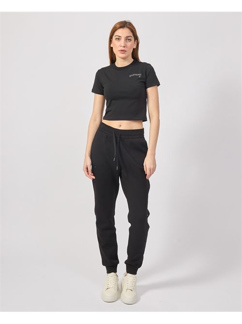 Richmond X cropped T-shirt with logo RICHMOND X | UWP25198TSBLACK